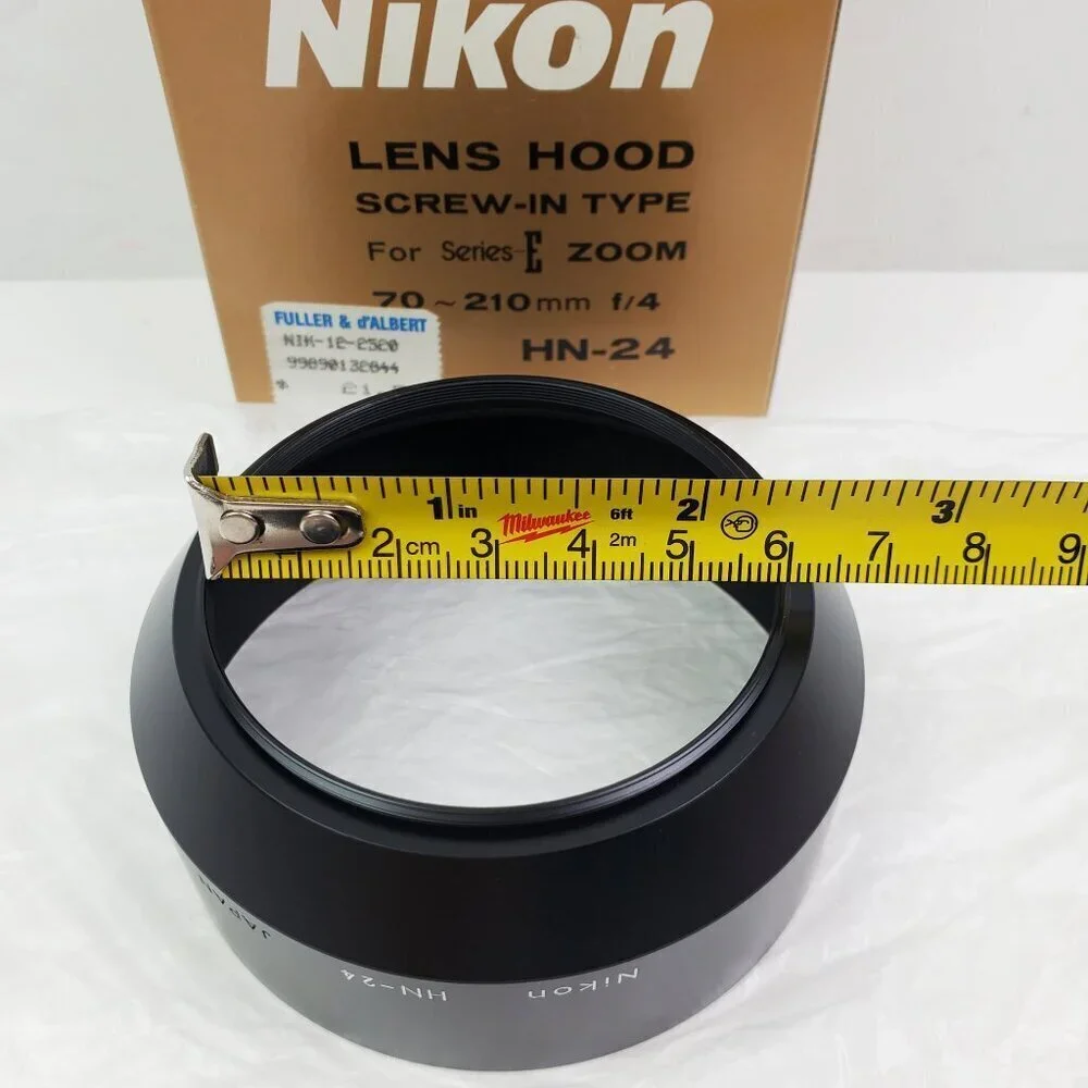 Nikon Lens Hood HN-24 Vintage Screw-In Type Series E Zoom 70-120mm f/4 Box NOS